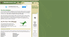 Desktop Screenshot of dinodatabase.com